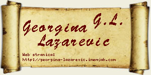 Georgina Lazarević vizit kartica